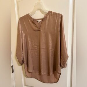 Maurices metallic elegant Women's Tan Blouse